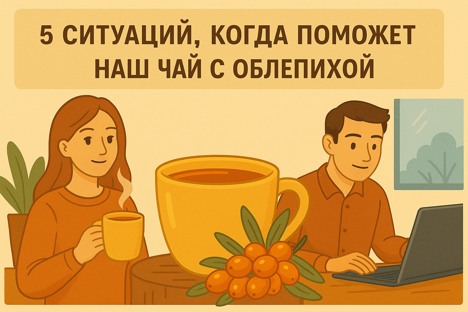 5 ситуаций, когда поможет чай с облепихой