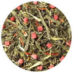 Чай зеленый Клубника со сливками, ароматизированный в чайном магазине BestTea, фото 