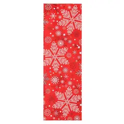 Пакет для чая трехслойный матовый/металл Снежинки , 70*40*205 мм, Цвет: Красный в чайном магазине BestTea, фото 
