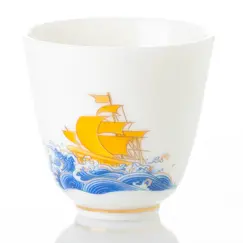 Пиала фарфоровая Корабль, 55 мл в чайном магазине BestTea, фото 