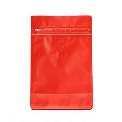 Пакет для кофе Красный с зипом и клапаном, 127*200*70 мм, Цвет: Красный в чайном магазине BestTea, фото 