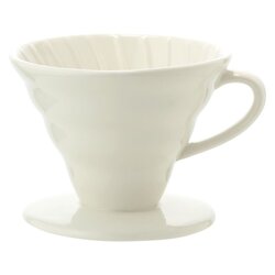 Воронка керамическая белая Пуровер, на 1-4 персоны, Количество порций: 4, Цвет: Белый в чайном магазине BestTea, фото 