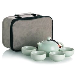 Чайный сервиз керамический светло-зеленый (чемоданчик) в чайном магазине BestTea, фото 