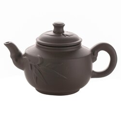 Чайник глиняный темно-коричневый Бамбук, 370 мл в чайном магазине BestTea, фото 