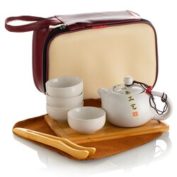 Чайный сервиз керамический (чемоданчик), слоновая кость в чайном магазине BestTea, фото 