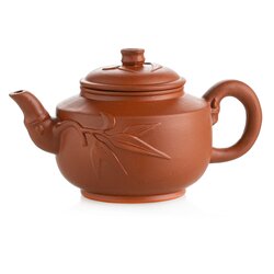 Чайник глиняный коричневый Бамбук, 370 мл, Объем мл: 370, Материал: Глина, Цвет: Коричневый в чайном магазине BestTea, фото 