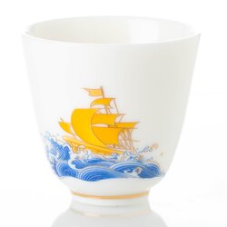 Пиала фарфоровая Корабль, 55 мл в чайном магазине BestTea, фото 