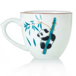 Кружка фарфоровая Панда 70 мл, упаковка 10 шт в чайном магазине BestTea, фото 
