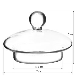 Крышка для чайника Стеклянная, 5,3 см, Диаметр мм: 53 в чайном магазине BestTea, фото 