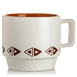 Кружка керамическая Дафнис и Хлоя, 300 мл, Объем мл: 300, Вариант: Стрелочки, Материал: Керамика оптом в BestTea, фото 