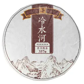 Чай пуэр Шу Река с холодной водой, Блин 315-357 г оптом в BestTea, фото 