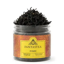 "Fantastea" Рубин Чай черный индийский (упаковка 12 банок по ±50гр), Вес г: 50 оптом в BestTea, фото 