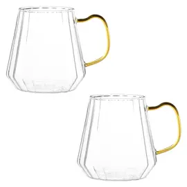 Кружка стекло 350 мл, упаковка 2 шт, Кол-во: 1 оптом в BestTea, фото 