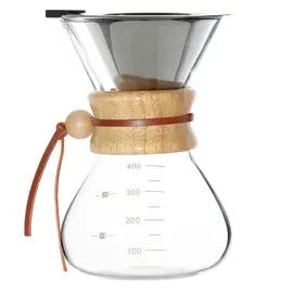 Кувшин с металлическим ситом, стекло 400 мл, Кол-во: 1 оптом в BestTea, фото 