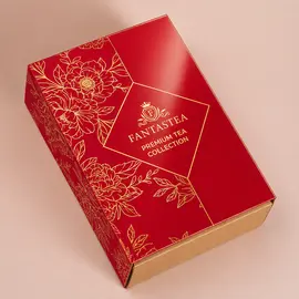 Шубер №6 FANTASTEA Premium Tea Collection, красно-золотая палитра (к наборам на 6 банок) оптом в BestTea, фото 