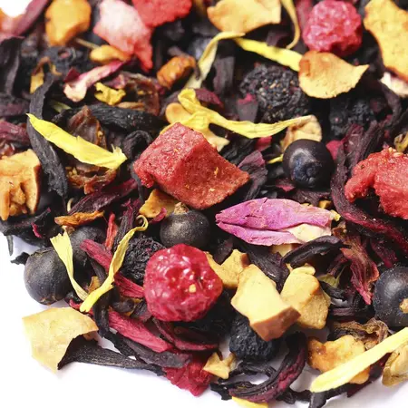 Чай фруктовый Красный сарафан, ароматизированный в чайном магазине BestTea, фото , изображение 2