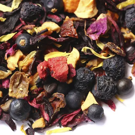 Чай фруктовый Красный сарафан, ароматизированный в чайном магазине BestTea, фото , изображение 3
