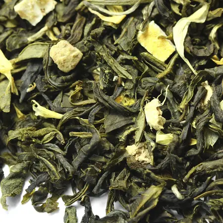 Чай зеленый с имбирем и медом, ароматизированный в чайном магазине BestTea, фото , изображение 8