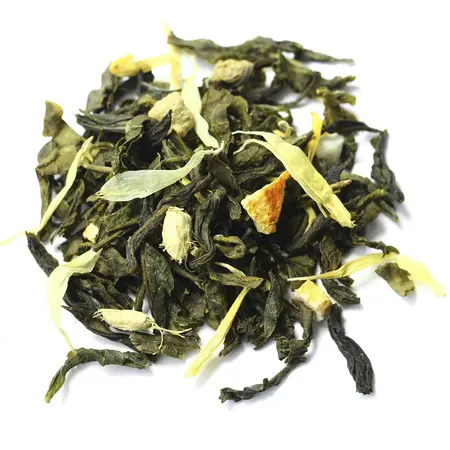 Чай зеленый с имбирем и медом, ароматизированный в чайном магазине BestTea, фото , изображение 9