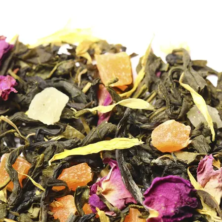Чай зеленый Королевский манго, ароматизированный в чайном магазине BestTea, фото , изображение 4