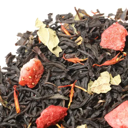 Чай черный Клубника со сливками в чайном магазине BestTea, фото , изображение 4