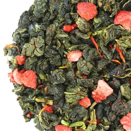 Чай улун Клубника со сливками в чайном магазине BestTea, фото , изображение 2