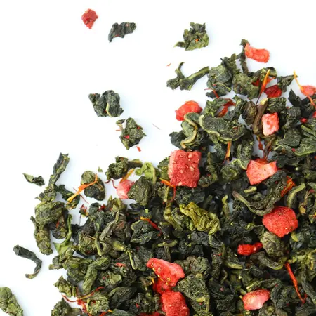 Чай улун Клубника со сливками в чайном магазине BestTea, фото , изображение 3