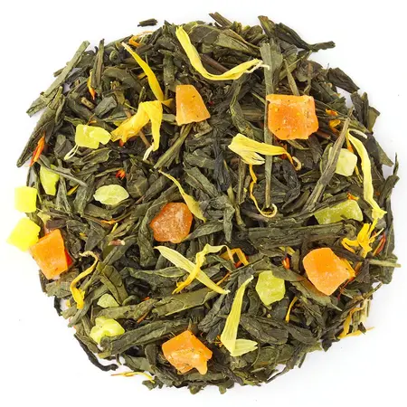 Чай зеленый Персиковый рай, ароматизированный в чайном магазине BestTea, фото , изображение 7