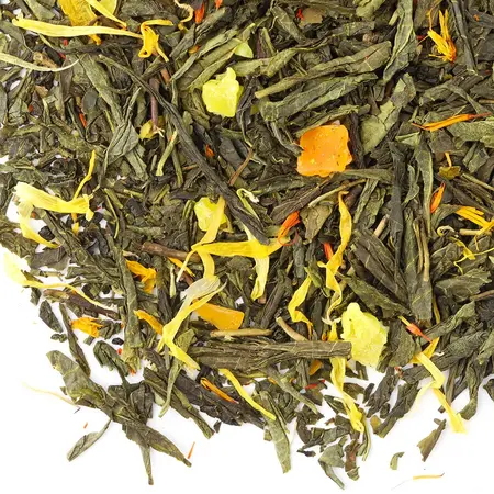 Чай зеленый Персиковый рай, ароматизированный в чайном магазине BestTea, фото , изображение 5