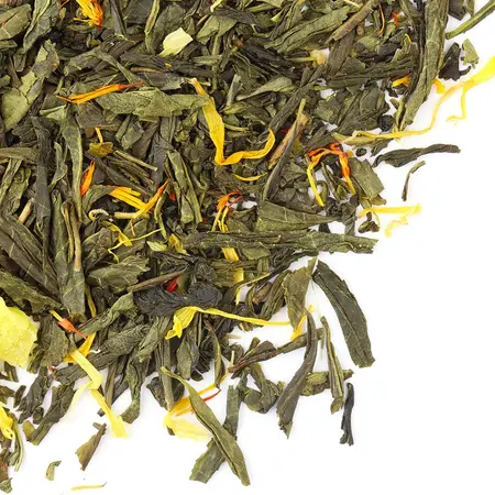 Чай зеленый Персиковый рай, ароматизированный в чайном магазине BestTea, фото , изображение 4