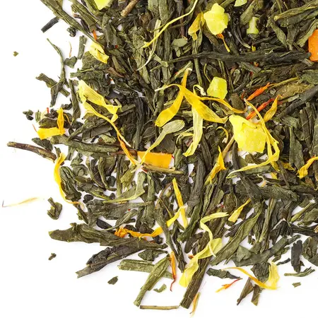 Чай зеленый Персиковый рай, ароматизированный в чайном магазине BestTea, фото , изображение 2