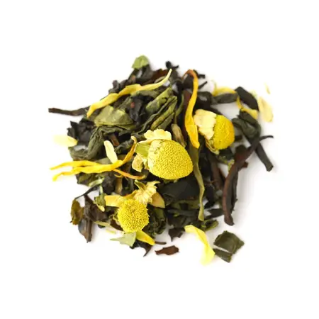 Чай с ромашкой и мятой, купаж черного и зеленого чая в чайном магазине BestTea, фото , изображение 8