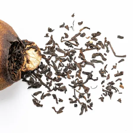 Чай пуэр в мандарине, Шу в чайном магазине BestTea, фото , изображение 6