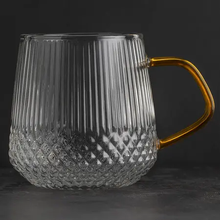 Набор стеклянных кружек Выдумка, 400 мл, 2 шт в чайном магазине BestTea, фото , изображение 2