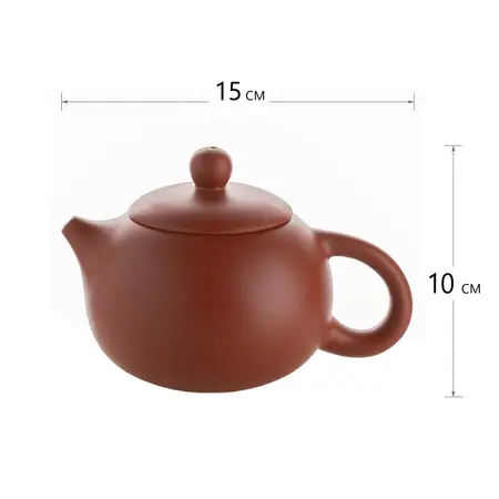 Чайник глиняный коричневый большой, 400 мл в чайном магазине BestTea, фото , изображение 4