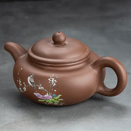 Чайник глиняный коричневый Певчий, 230 мл в чайном магазине BestTea, фото , изображение 4