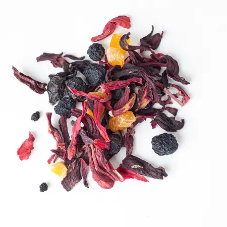 Чай фруктовый Алый закат, ароматизированный в чайном магазине BestTea, фото , изображение 7