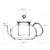 Чайник стеклянный Шафран 1000 мл, Объем мл: 1000 оптом в BestTea, фото , изображение 4