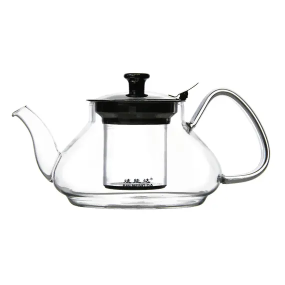 Чайник стеклянный Лаванда с метал. крышкой 650 мл оптом в BestTea, фото 