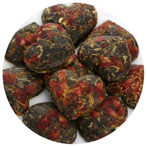 Чай зеленый Сердце с лепестками гвоздики в чайном магазине BestTea, фото 