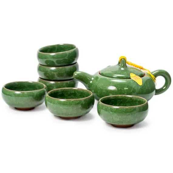 Сервиз чайный 7 предметов темно-зеленый оптом в BestTea, фото 