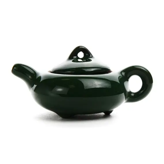 Чайник керамический Колотый Лёд зелёный 125 мл оптом в BestTea, фото 