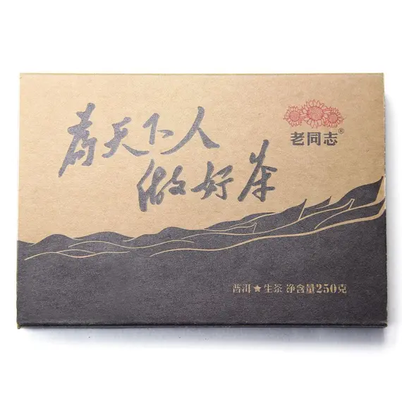 Чай пуэр Haiwan Tea Плитка Чёрный Иероглиф Шен пуэр, 250 г в чайном магазине BestTea, фото 