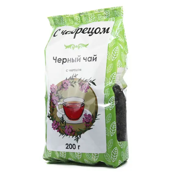 Чай черный с чабрецом 200 г оптом в BestTea, фото 