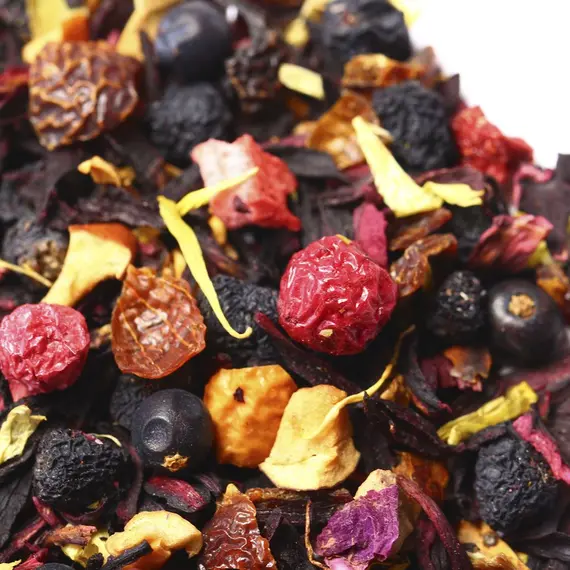Чай фруктовый Красный сарафан, ароматизированный оптом в BestTea, фото , изображение 5