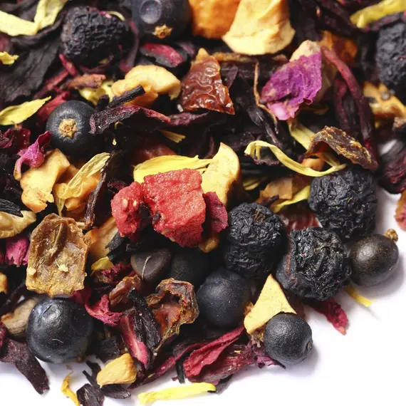 Чай фруктовый Красный сарафан, ароматизированный оптом в BestTea, фото , изображение 3