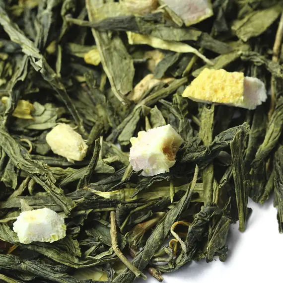 Чай зеленый Лимон с имбирем, ароматизированный оптом в BestTea, фото , изображение 4