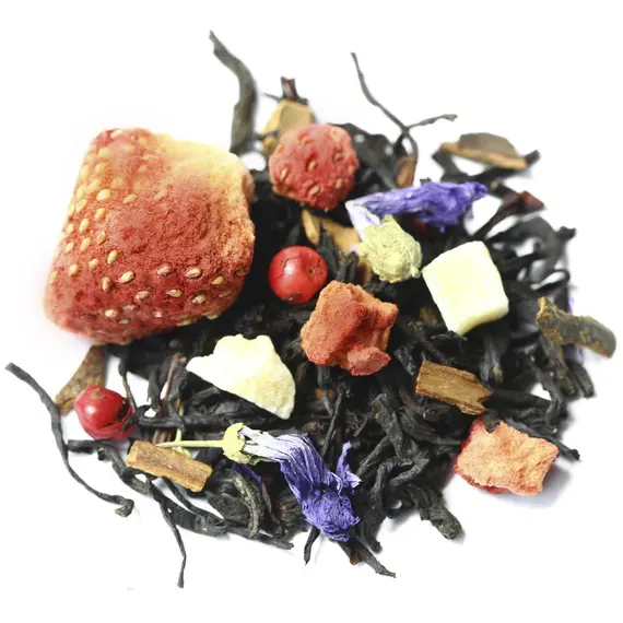 Чай черный Клубника с корицей Премиум в чайном магазине BestTea, фото , изображение 8