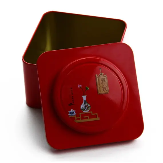Банка для хранения чая жестяная в чайном магазине BestTea, фото , изображение 4
