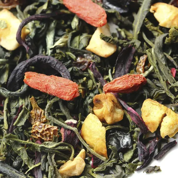Чай зеленый Оптимист (Годжи), ароматизированный в чайном магазине BestTea, фото , изображение 4